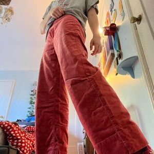 RED VELVET LOFT BOXY CURVY DRESS PANTS